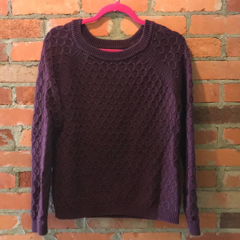 Plum cotton sweater